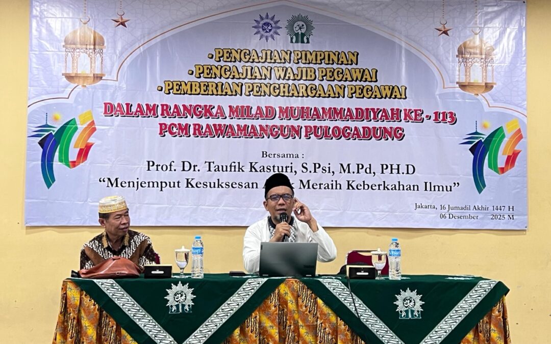 Kesuksesan Anak dan Keberkahan Ilmu: Pemaparan Wakil Rektor I UAI di Hari Bermuhammadiyah PCM Rawamangun