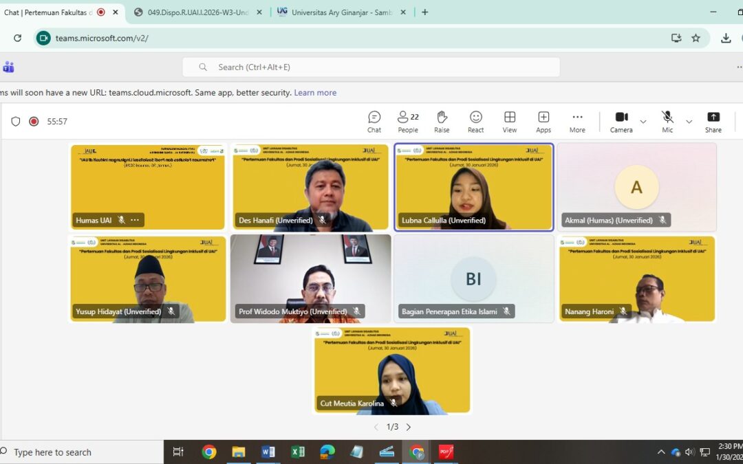 Sosialisasi Penguatan Unit Layanan Disabilitas, UAI Perkuat Peran Fakultas dan Prodi dalam Mewujudkan Kampus Inklusif
