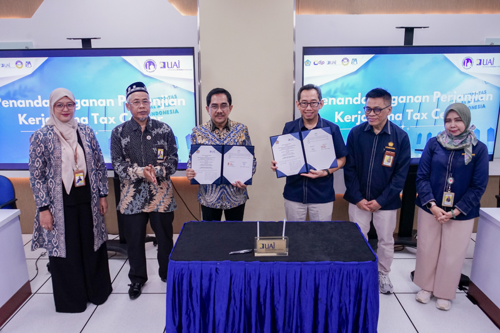 Tingkatkan Kesadaran Pajak Sivitas Akademika, FEB UAI dan DJP Kanwil Jakarta Selatan II Hadirkan Kuliah Umum