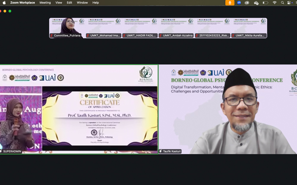 Bahas Paradoks Konektivitas Digital, Wakil Rektor I UAI Jadi Narasumber Borneo Global Psychology Conference 2026