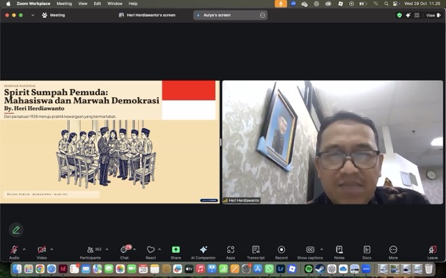 Merawat Demokrasi dengan Kritik dan Solusi, Dosen UAI Kaitkan Semangat Sumpah Pemuda dengan Peran Mahasiswa